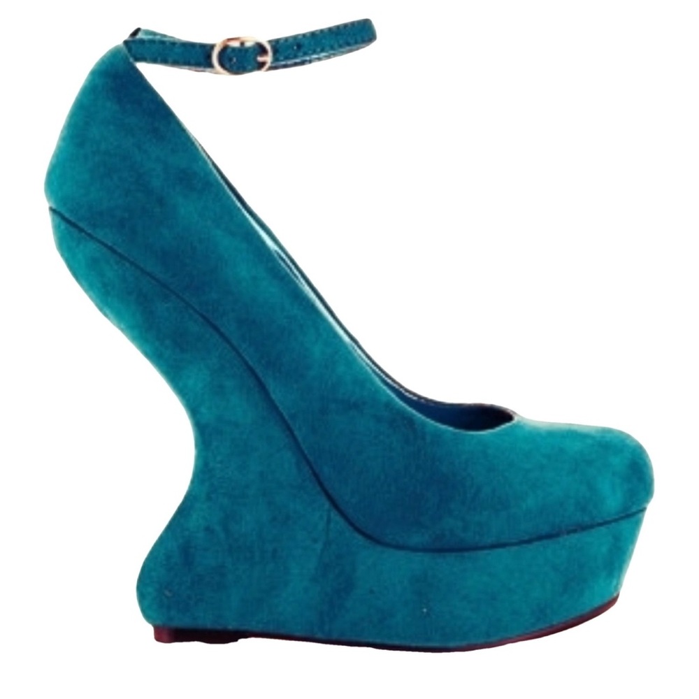Women's Teal Platform Heels